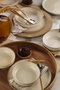 Hermia Vajilla de Porcelana de 12 Piezas en Crema
